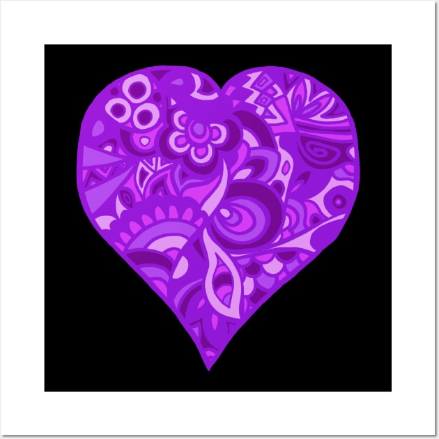 Purple Heart Wall Art by TimeTravellers